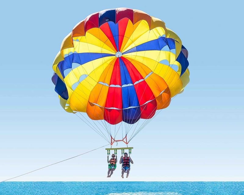 Parasailing Over Biscayne Bay From Miami