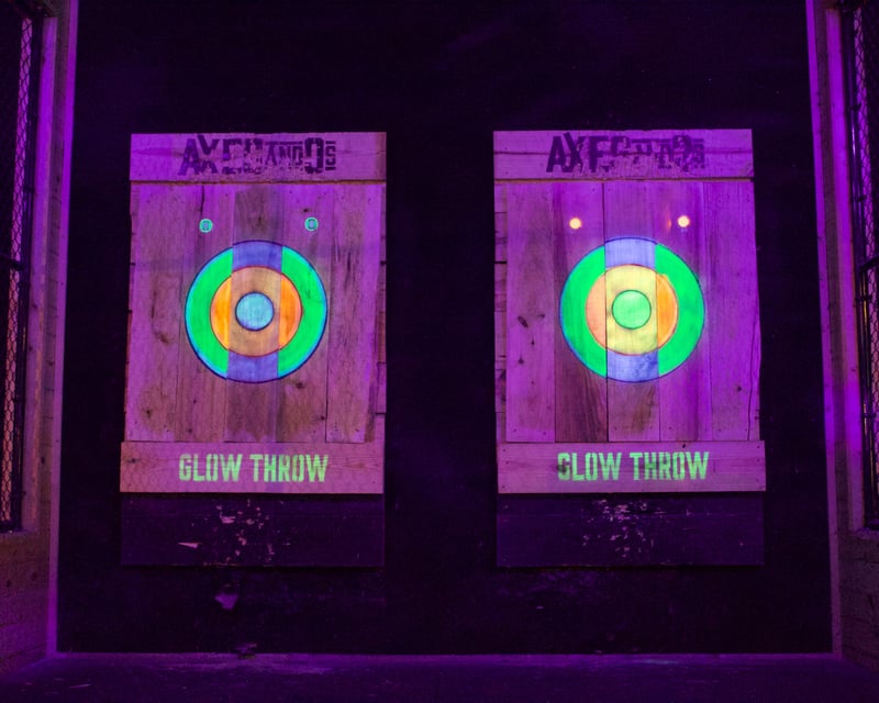 Glow-in-the-Dark Axe Throwing in Sterling