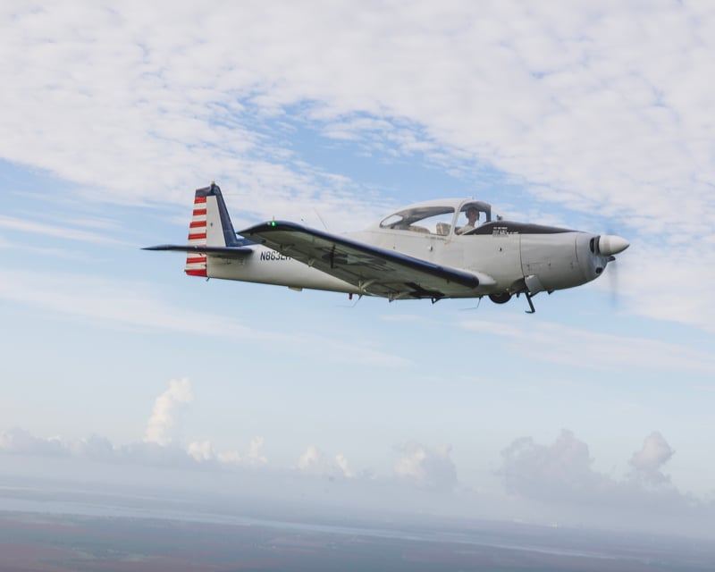 U-18 Navion Flight Over Port Aransas