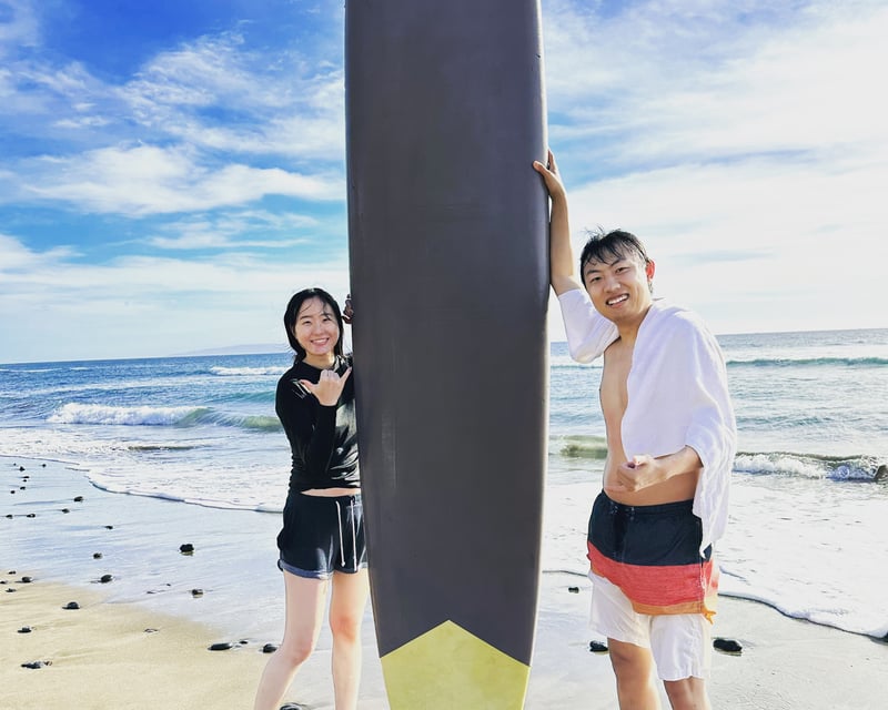 Semi-Private Surf Lesson in Lahaina for 2