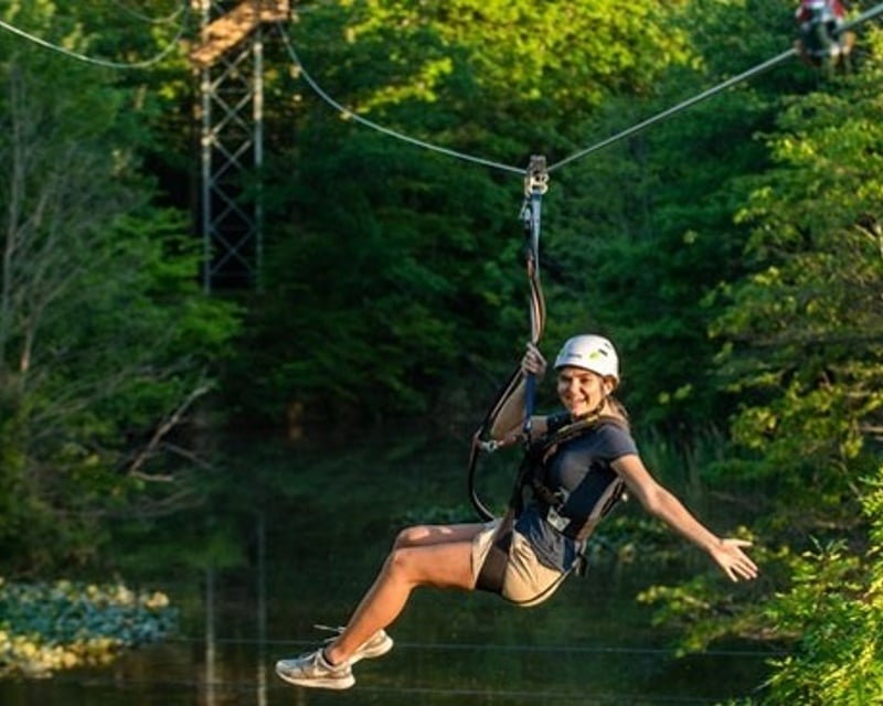 4-Zipline Tour in Geneva-on-the-Lake