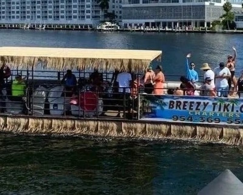 Private Tiki Boat Charter in Fort Lauderdale