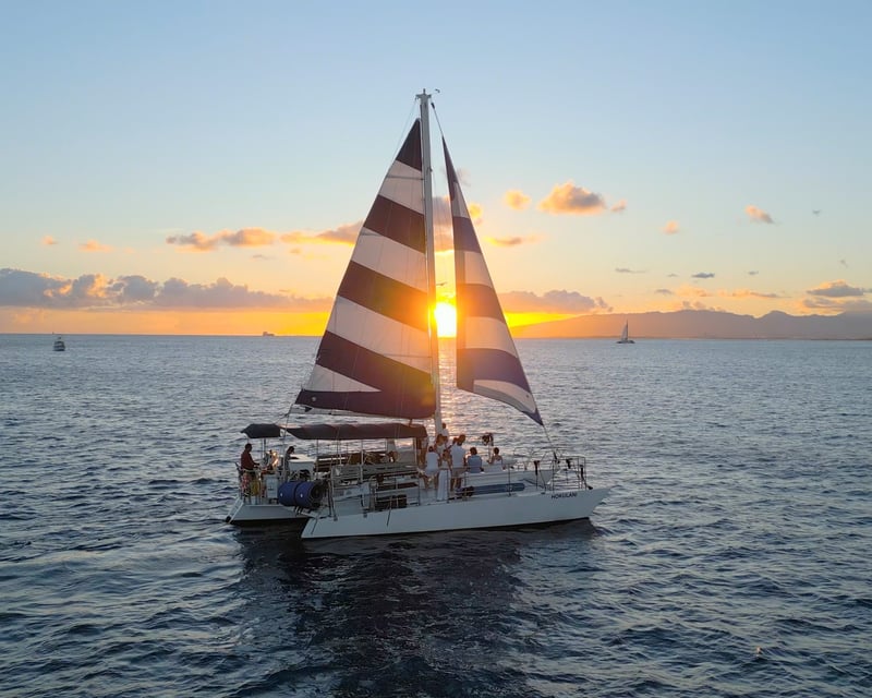 Sail & Swim on a Waikiki Sunset Cruise