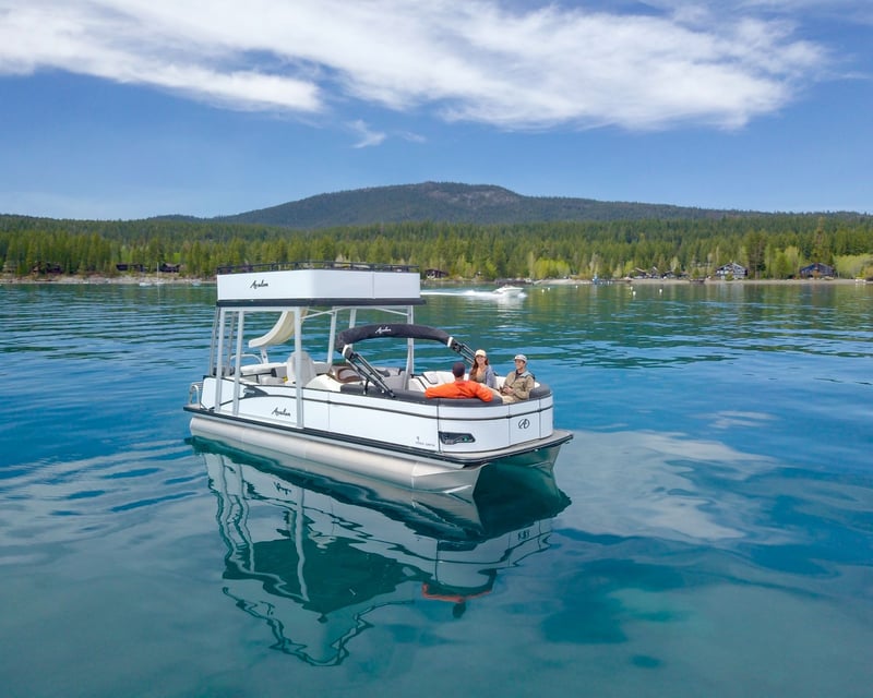 Lake Tahoe Double-Decker Pontoon Charter with Waterslide