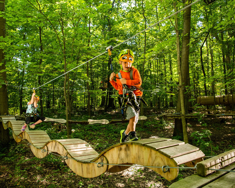 Kids Ropes Course in Geneva-on-the-Lake