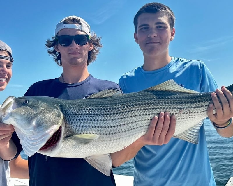 Private 3/4-Day Striped Bass Fishing Charter in Newport, RI