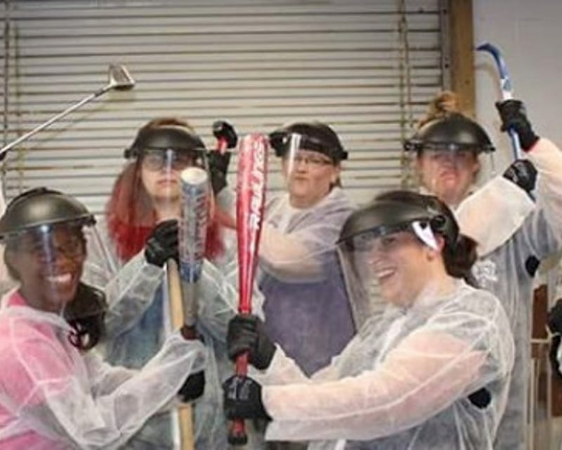2-Hour Rage Room & Axe Throwing in Bartlett