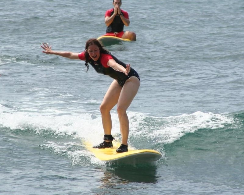 Group Surf Lesson at Po'ipu Beach, Kauai