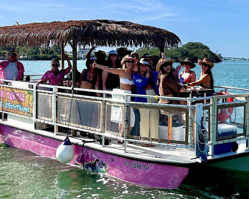 Private Bachelorette Tiki Boat Cruise in St Pete Beach