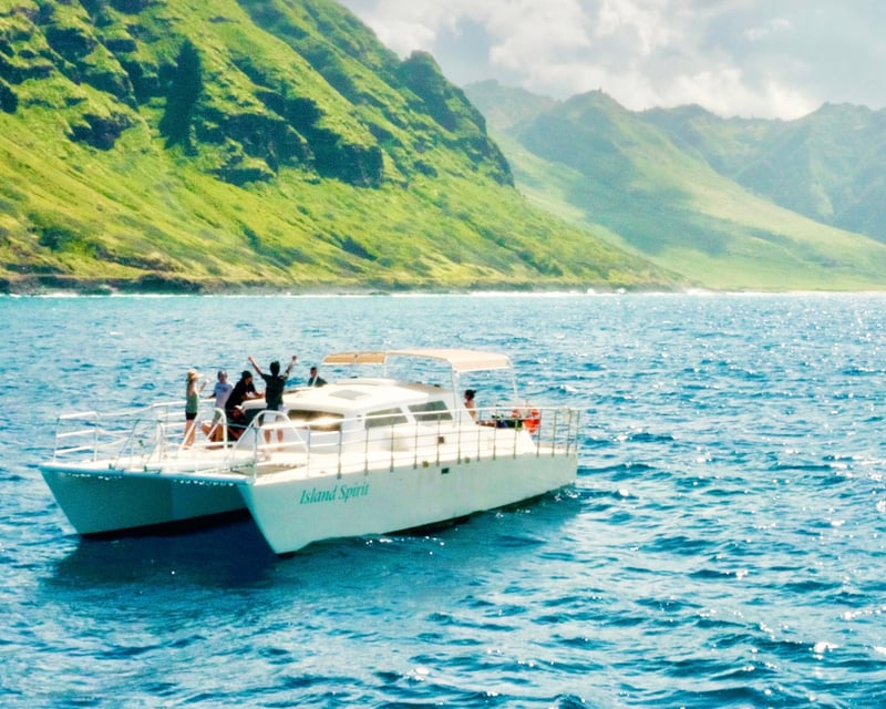 Private Dolphin & Snorkel Catamaran Charter in Waianae