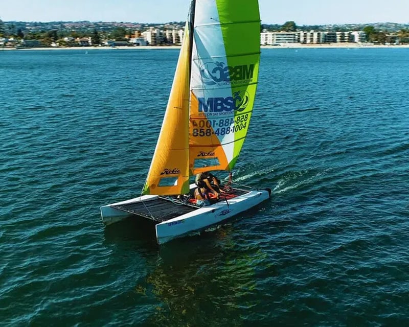 Hobie Wave Catamaran Rental on Mission Bay, San Diego
