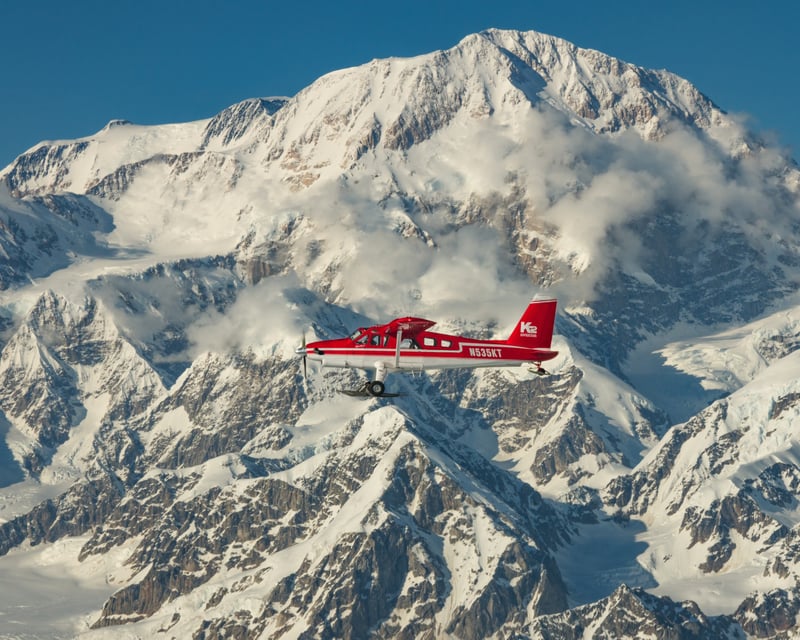 Denali Flightseeing Over Kahiltna Glacier from Talkeetna