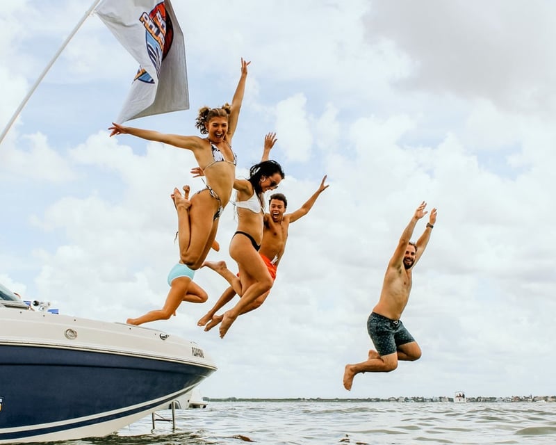 Private Beer Can Island Party Boat Charter in Tampa