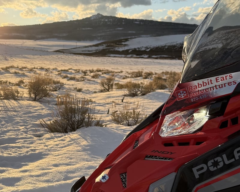 Guided Snowmobile Tour near Steamboat Springs