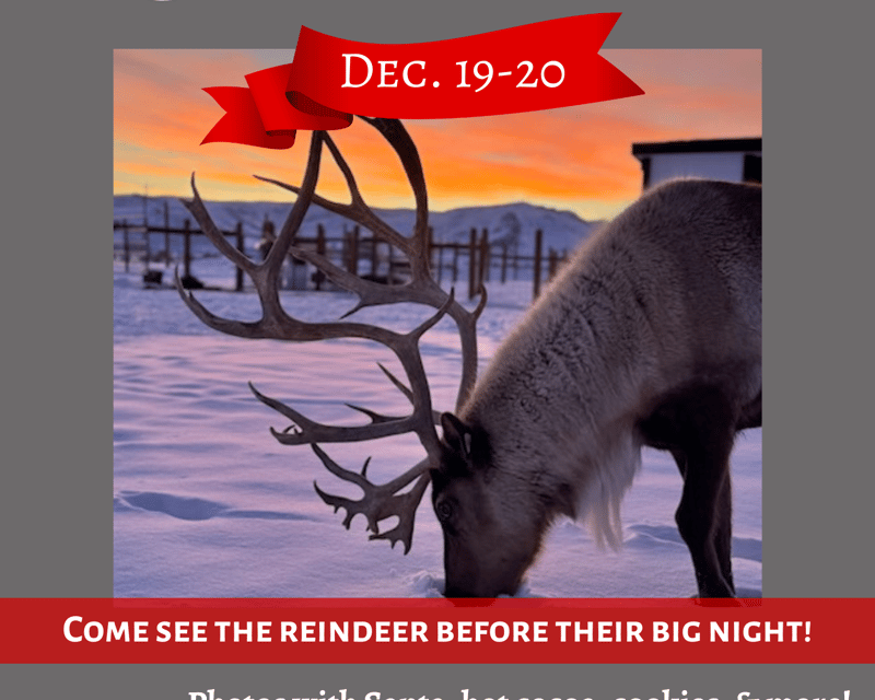 Santa & Reindeer Christmas Visit in Carey, Idaho