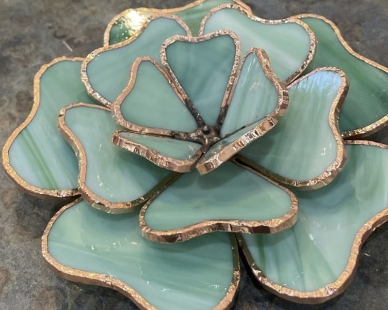 Santa Fe Stained Glass Succulent Workshop