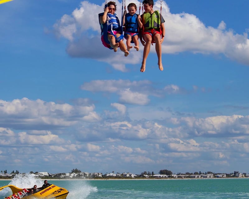 Parasail Over Anna Maria Island From Holmes Beach