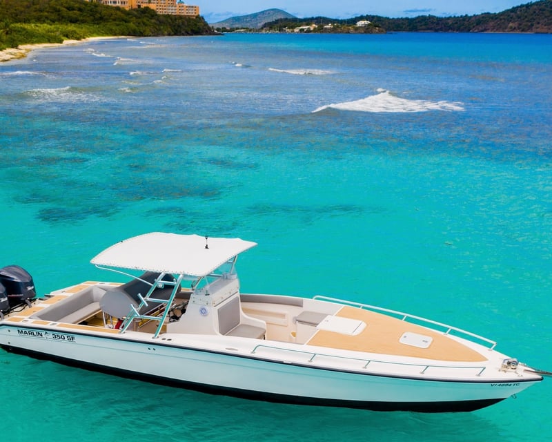 Private Full-Day Boat Charter in St. Thomas on a 35' Marlin
