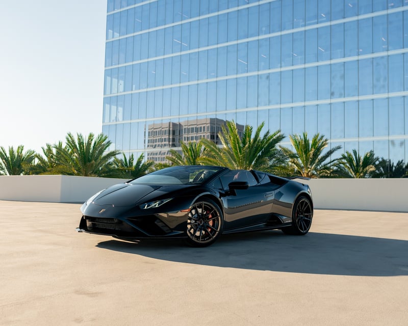 Lamborghini Huracan Evo Spyder Rental in Huntington Beach