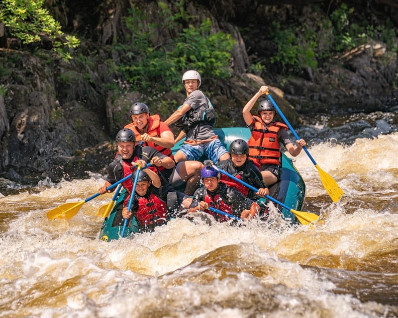 Raft Class IV Rapids on the Menominee River