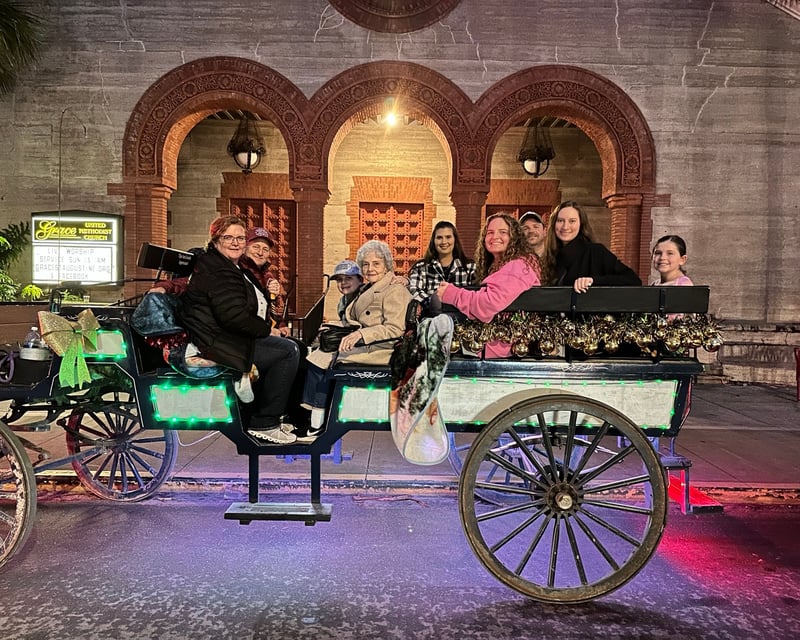 Holiday Lights Carriage Tour in St. Augustine