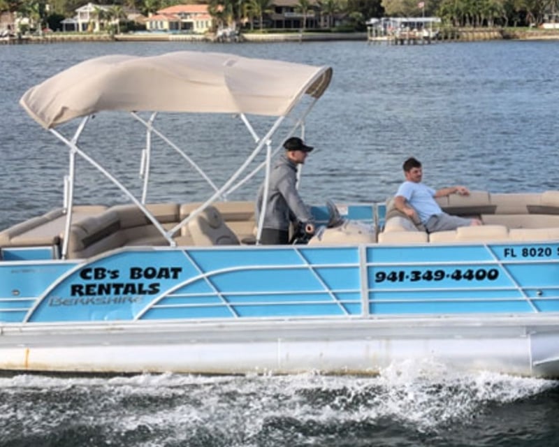 24' Pontoon Boat Rental in Sarasota