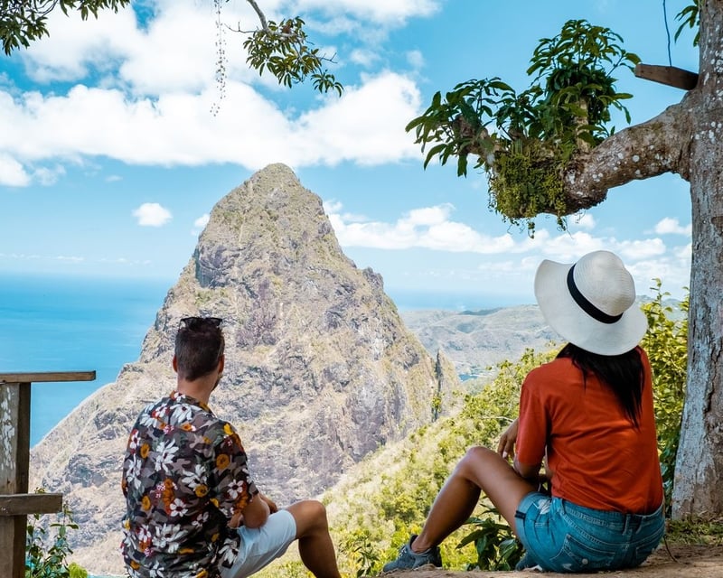 Soufriere Catamaran Cruise With Tet Paul Hike