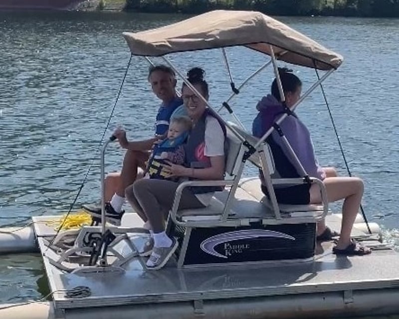 Pontoon Pedal Boat Rental on Lake Hickory