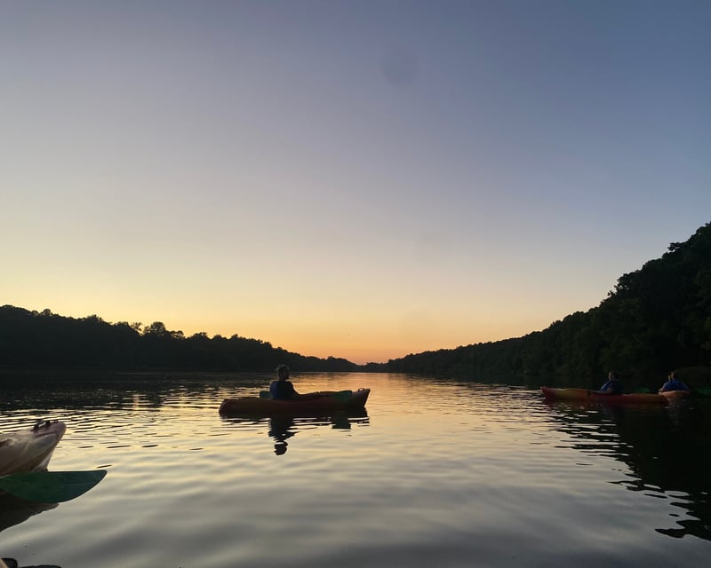 Sunset & Moonlight Guided Paddle on Saxapahaw Lake