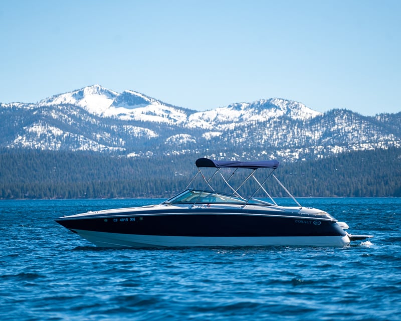 Cruise Lake Tahoe on a 24' Cobalt Boat Rental