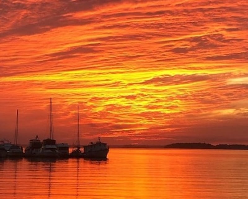 Sunset Dolphin Cruise in Folly Beach