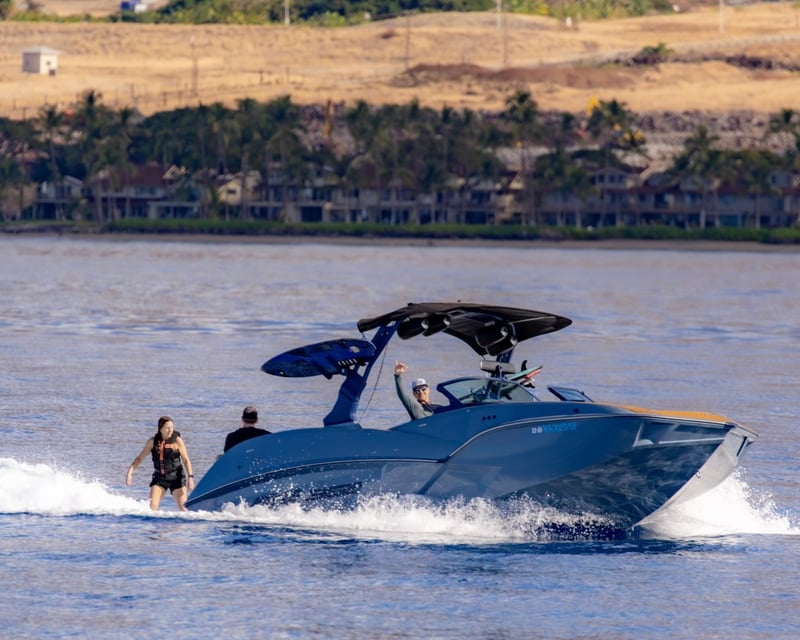 Private Wakesurfing & Snorkel Boat Charter in Kaanapali