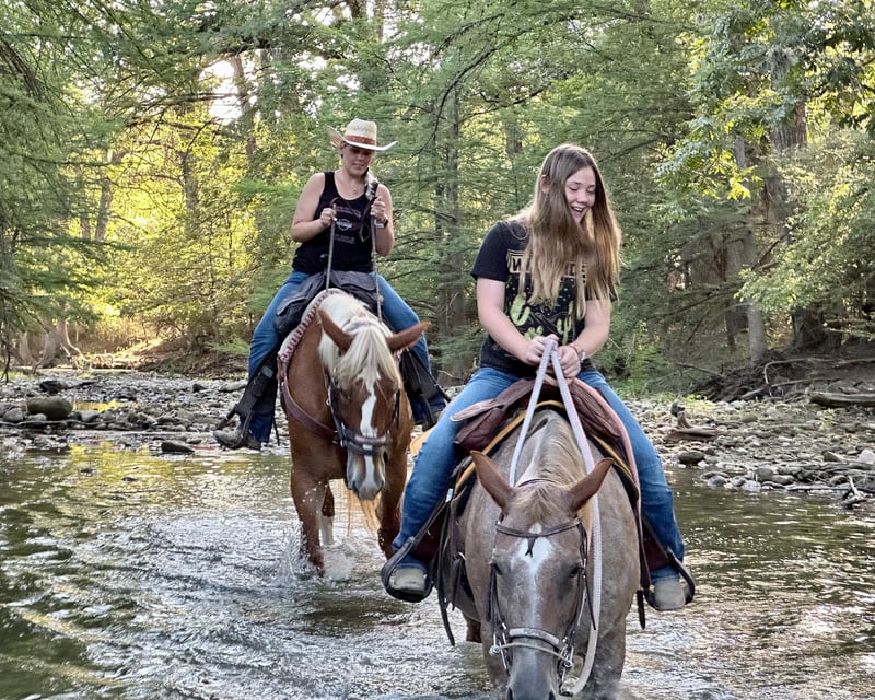 Horseback Ride Along Medina River Into Downtown Bandera