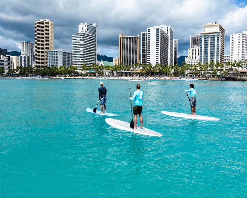 Waikiki Stand Up Paddle Surf or Diamond Head Tour