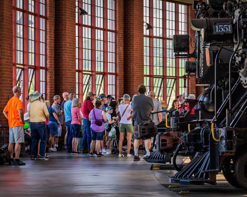 Age of Steam Roundhouse Locomotive Tour in Sugarcreek