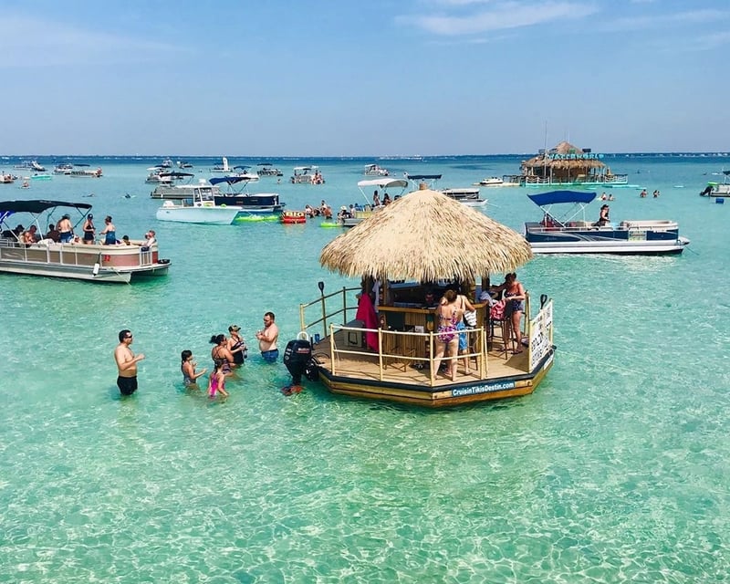 Tiki Boat Sandbar Swim Cruise in Clearwater Beach