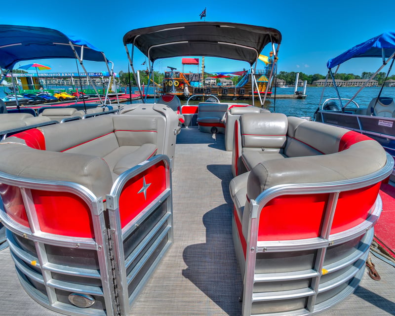 Tritoon Rental on Lake Conroe with Tubing