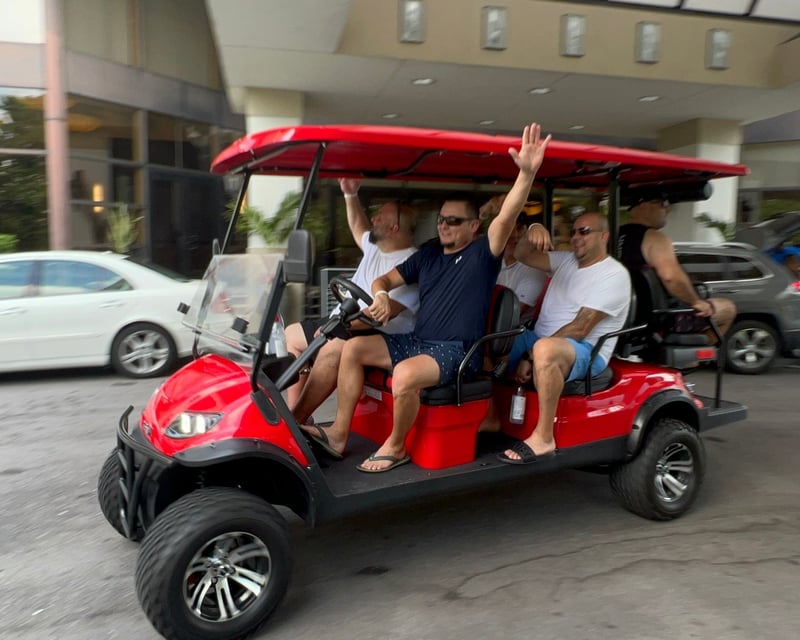 Street-Legal 6-Seater Electric Golf Cart Rental
