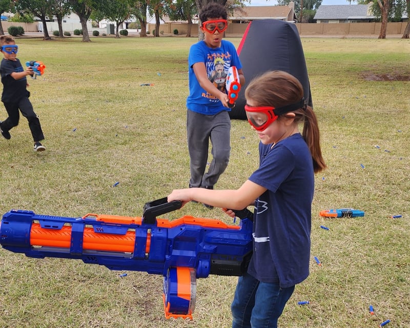 Nerf Battle Rental with Inflatable Bunkers in Buckeye