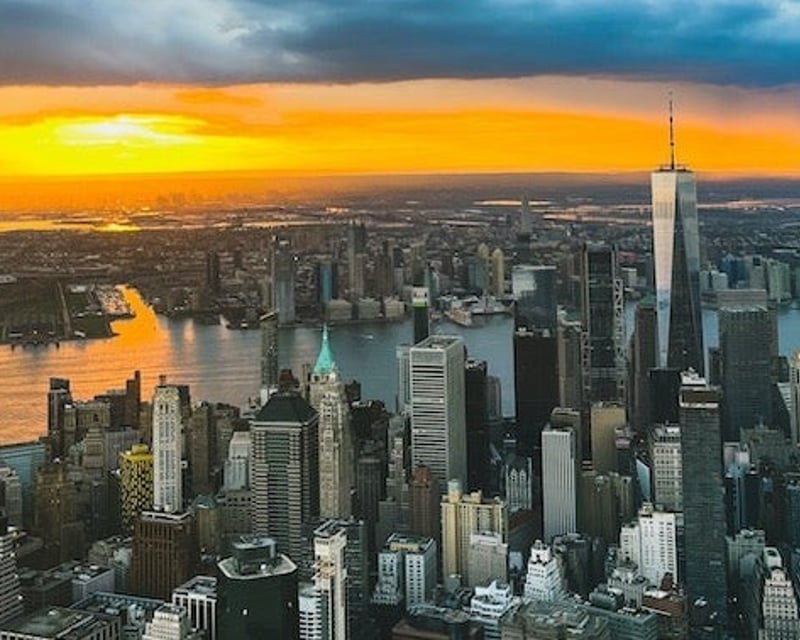 Night Flight Over New York City