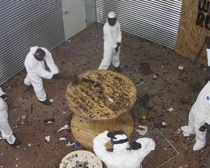 Smash Items in a Las Vegas Wreck Room