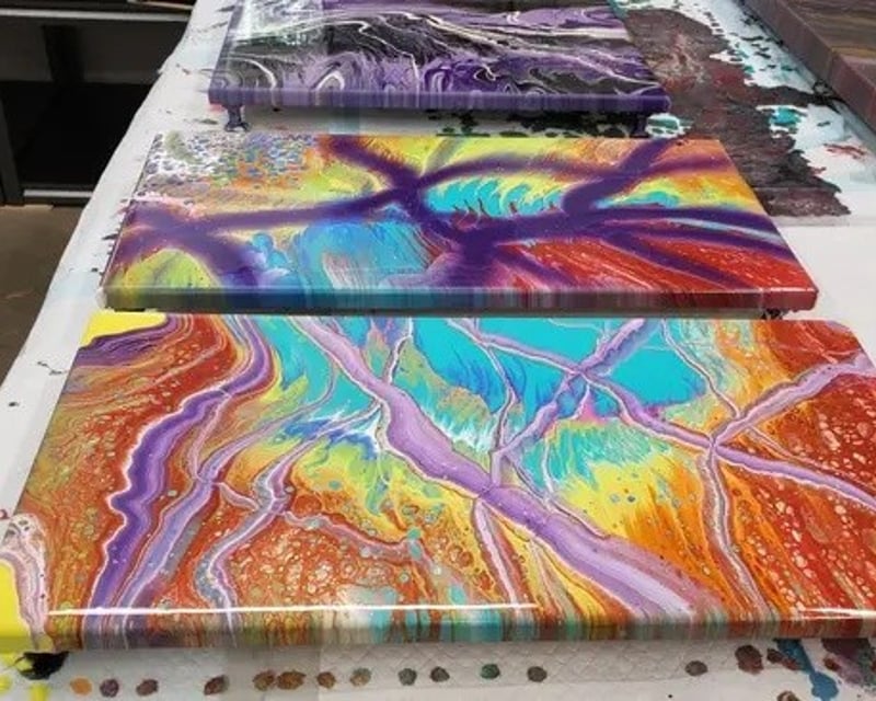 Family-Friendly Fluid Art Painting Class in Kansas City