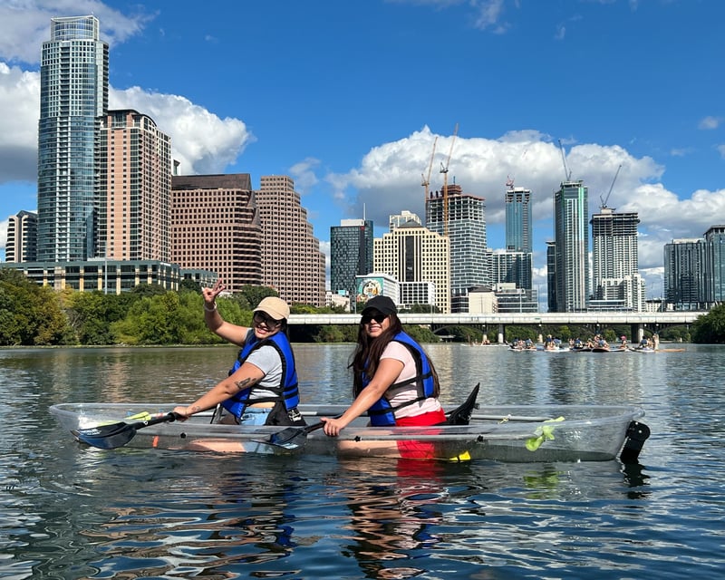 Guided Clear Kayak Tour on Lady Bird Lake