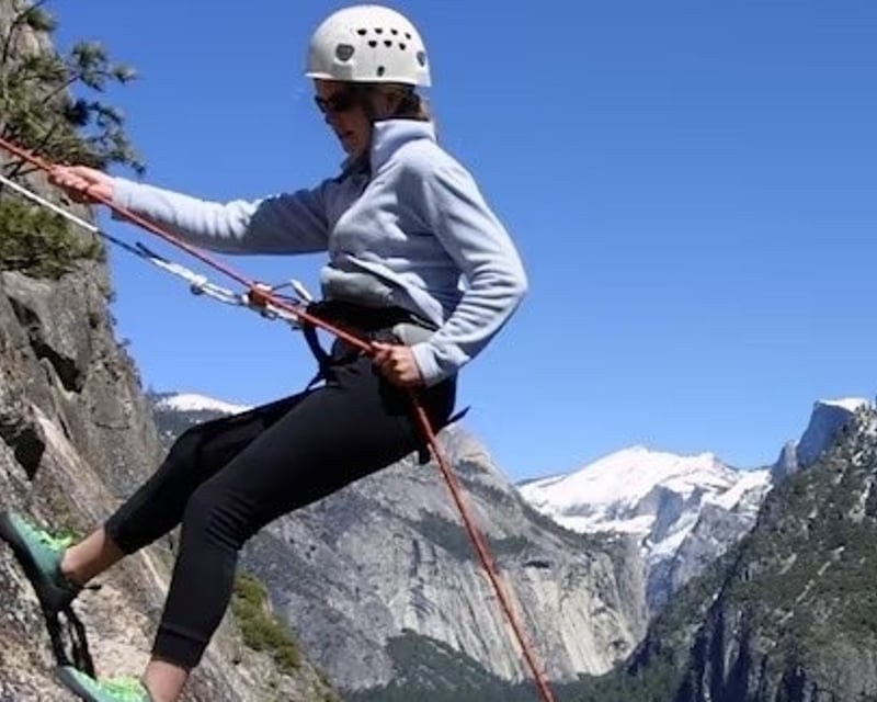 Beginner Rock Climbing & Rappelling Class in Yosemite