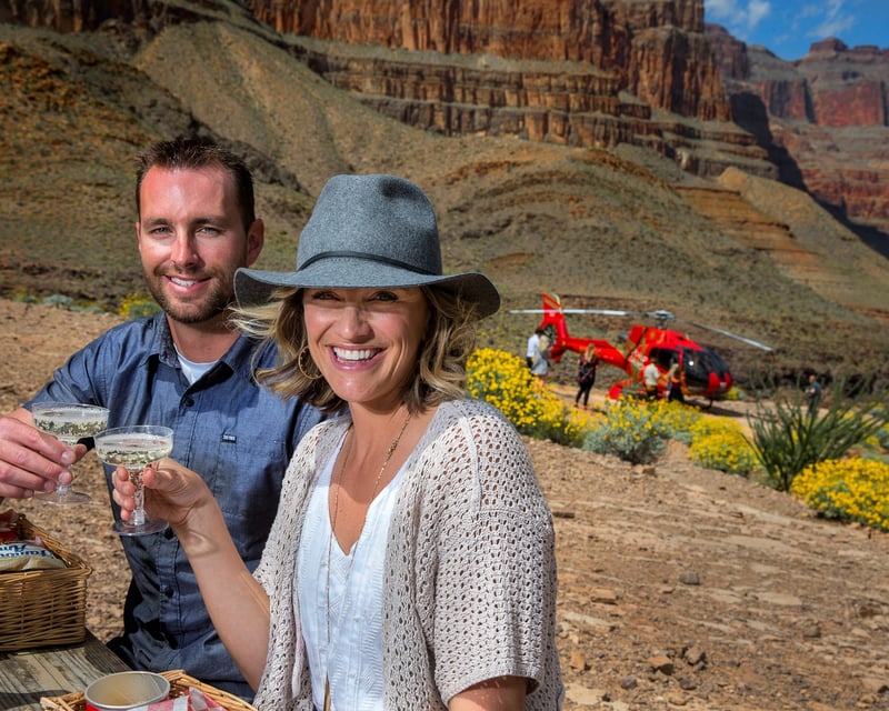Grand Canyon West Helicopter Tour & Landing from Las Vegas