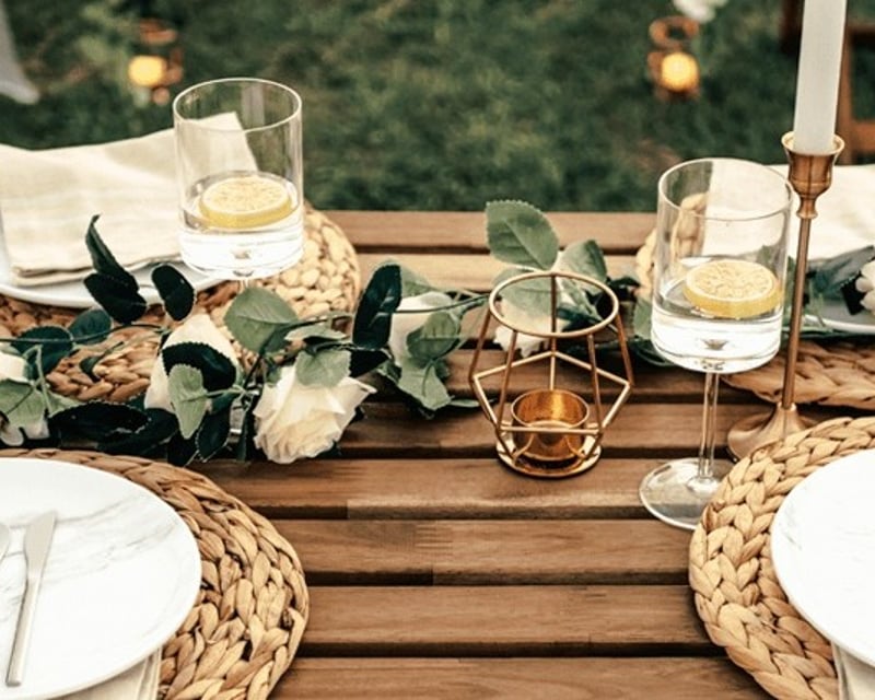 Styled Picnic Setup With Low Table in Sarasota