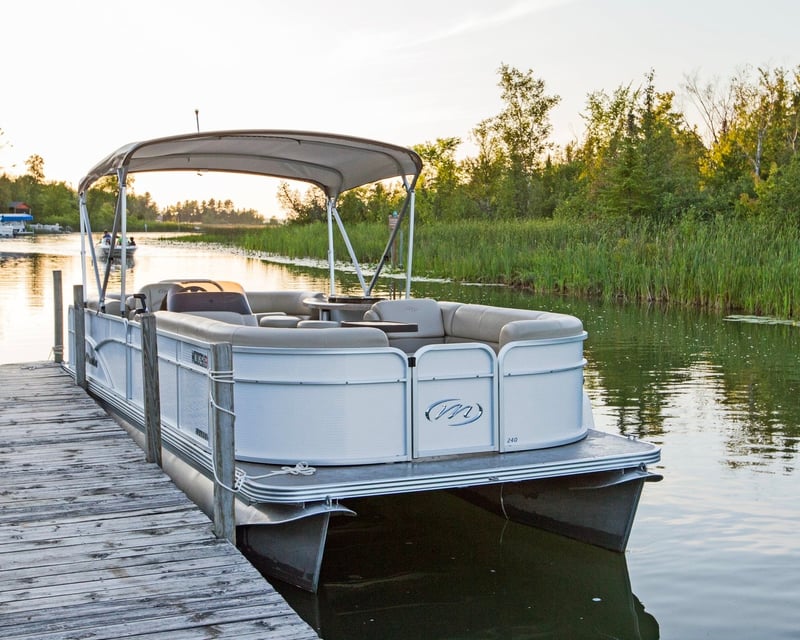 24' Pontoon Rental on Lake Leelanau