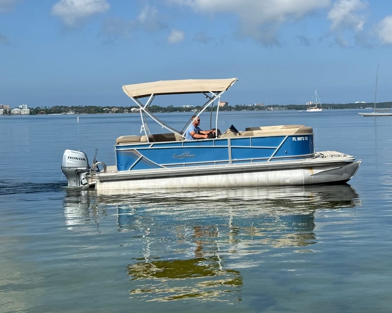 Explore Shell Island on a 10-Passenger Pontoon Rental