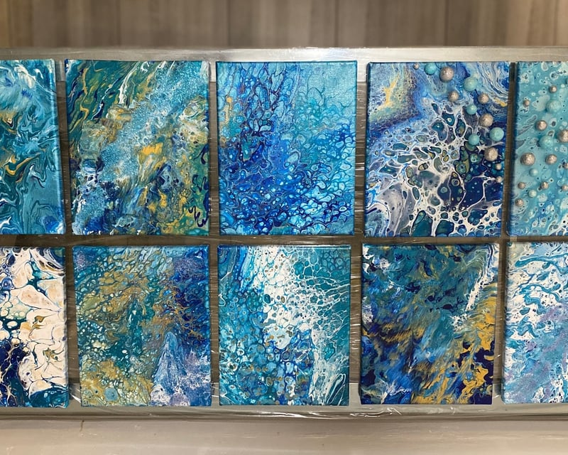 Create Acrylic Pour Art in Paia 1-Hour Class