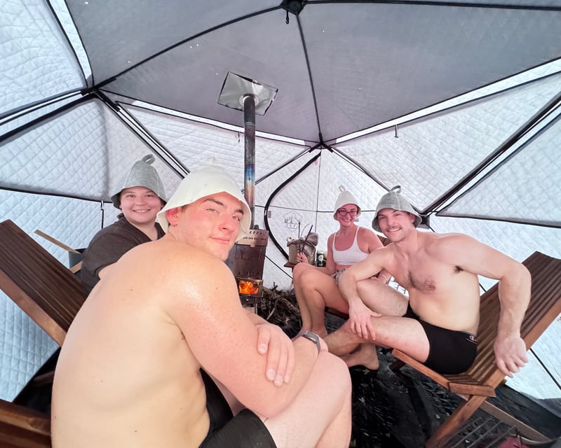 Guided Sauna & Polar Plunge Near Palmer